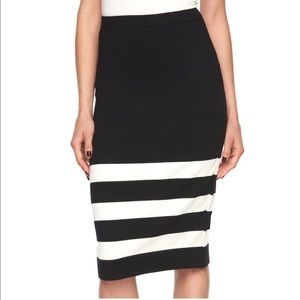 Women’s ELLE Stripes Pencil Sweater Skirt